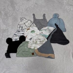 (2 for $10) Kids' Assorted Colorful Beanie hat Set